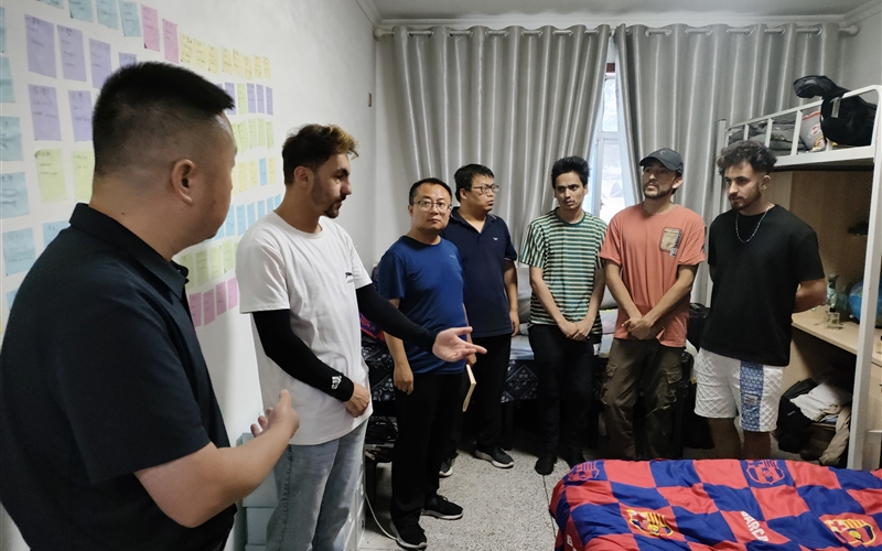 國(guó)際合作交流處開(kāi)展留學(xué)生開(kāi)學(xué)前安全檢查